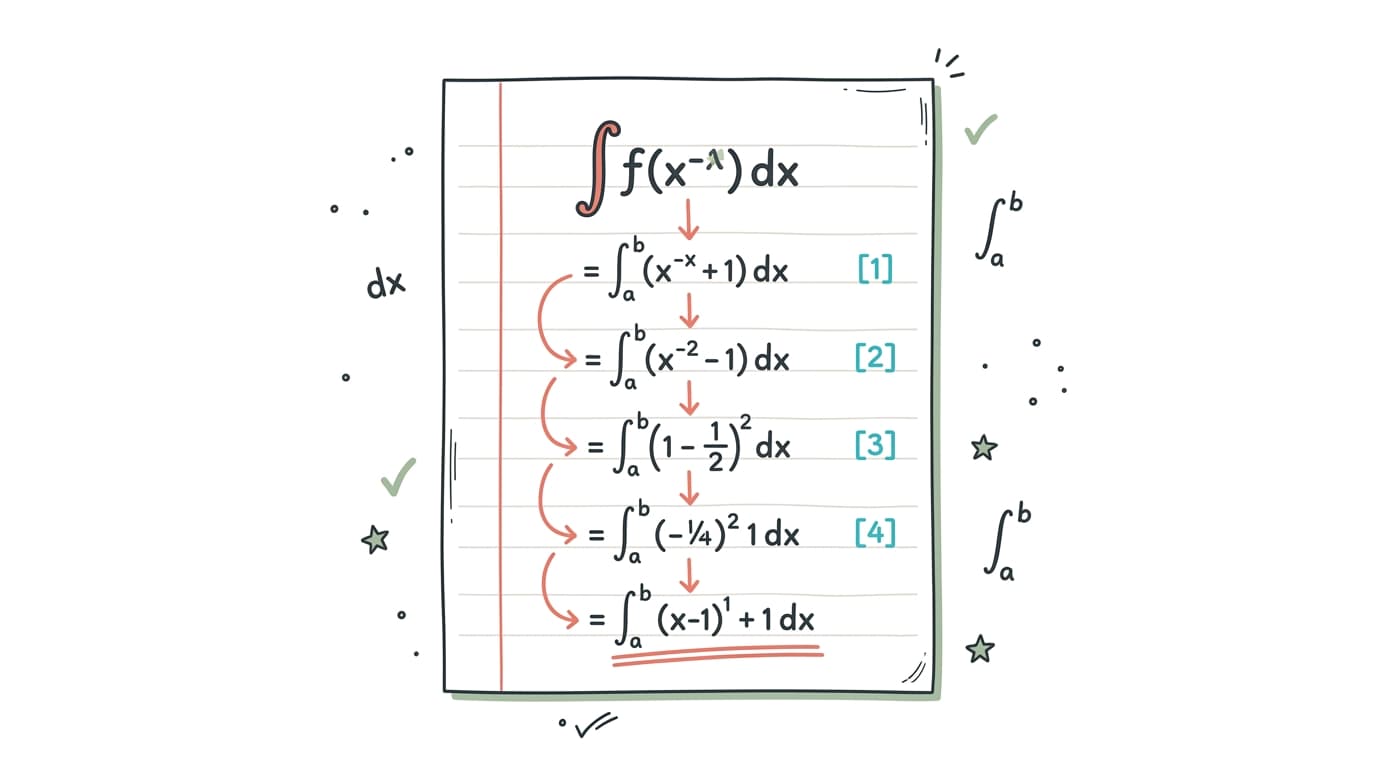 Step-by-Step Calculus Solutions: Three Classic Definite & Indefinite Integration Problems